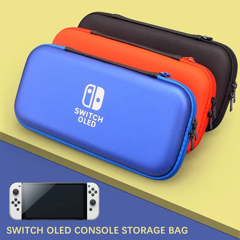 Crystal Clear Case Kit for Nintendo Switch Oled Carrying Travel Bag Pouch for Ns Oled Game Console Protection & Screen Protector