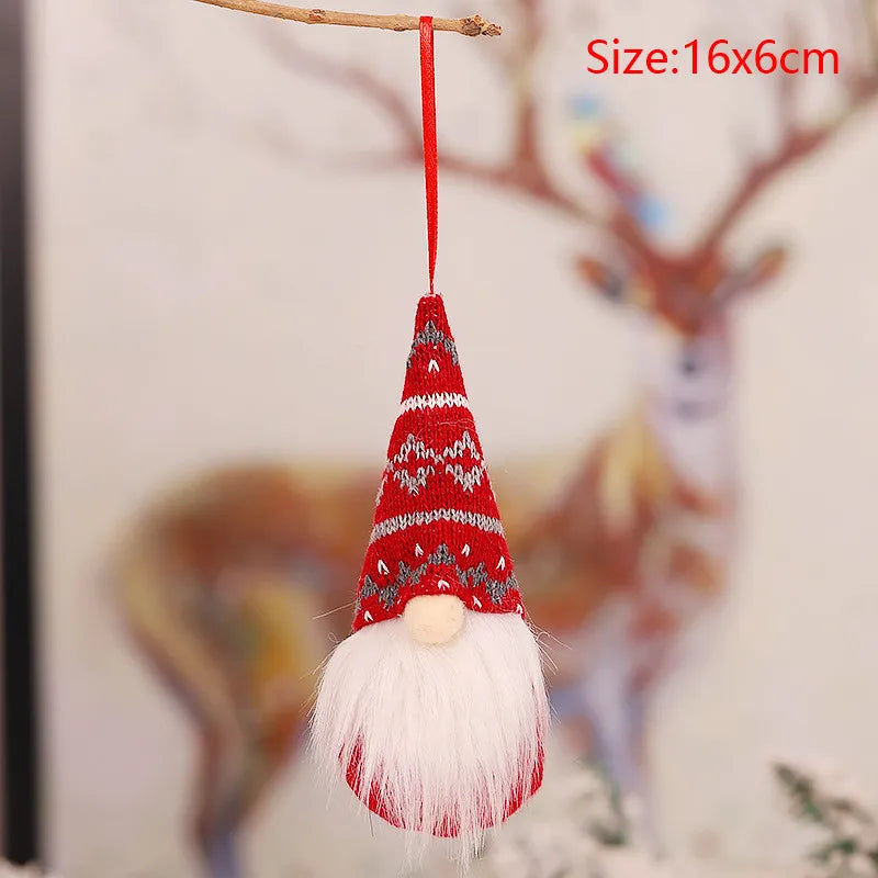 Cute Angel Ski Dolls Navidad Hanging Pendant Christmas Home Decor Xmas Tree Ornaments Noel Natal New Year Gifts Gnome A24