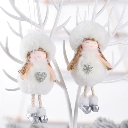 Cute Angel Ski Dolls Navidad Hanging Pendant Christmas Home Decor Xmas Tree Ornaments Noel Natal New Year Gifts Gnome