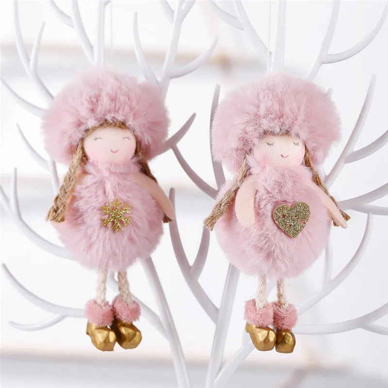 Cute Angel Ski Dolls Navidad Hanging Pendant Christmas Home Decor Xmas Tree Ornaments Noel Natal New Year Gifts Gnome