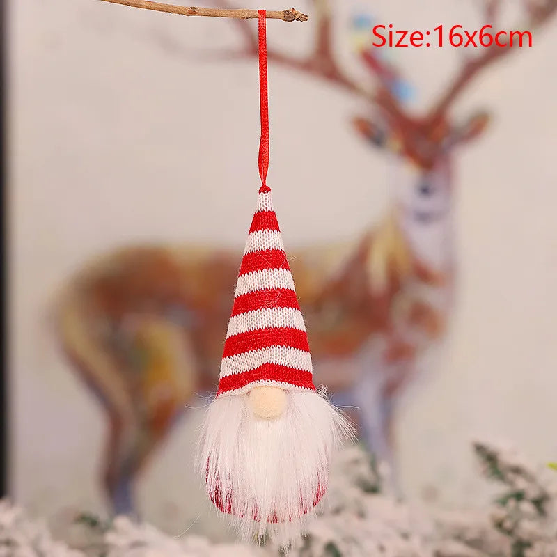 Cute Angel Ski Dolls Navidad Hanging Pendant Christmas Home Decor Xmas Tree Ornaments Noel Natal New Year Gifts Gnome A25