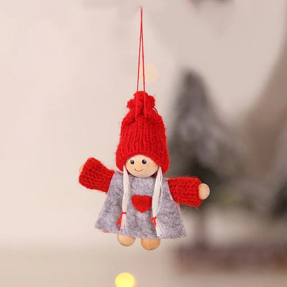 Cute Angel Ski Dolls Navidad Hanging Pendant Christmas Home Decor Xmas Tree Ornaments Noel Natal New Year Gifts Gnome