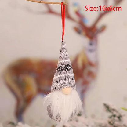 Cute Angel Ski Dolls Navidad Hanging Pendant Christmas Home Decor Xmas Tree Ornaments Noel Natal New Year Gifts Gnome A23