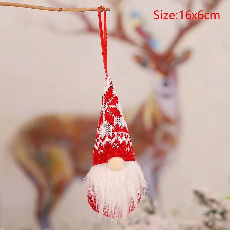 Cute Angel Ski Dolls Navidad Hanging Pendant Christmas Home Decor Xmas Tree Ornaments Noel Natal New Year Gifts Gnome A22