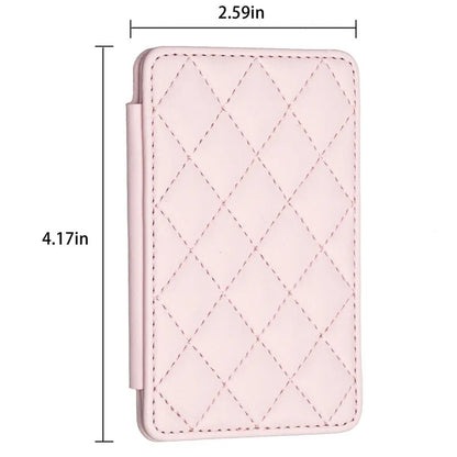 Cute Card Bag Can Be Pasted On The Mobile Phone Case Little Fragrance Macaron Color Card Bag With Buckle FX BFK05-Pink