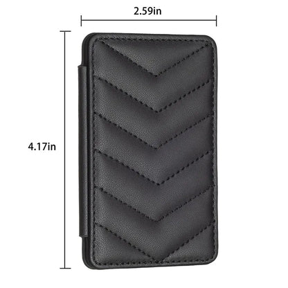Cute Card Bag Can Be Pasted On The Mobile Phone Case Little Fragrance Macaron Color Card Bag With Buckle BL BFK02-Black