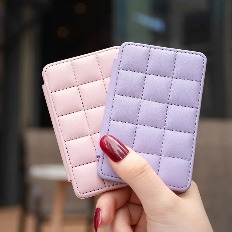 Cute Card Bag Can Be Pasted On The Mobile Phone Case Little Fragrance Macaron Color Card Bag With Buckle