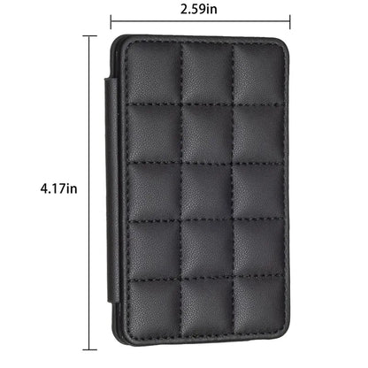 Cute Card Bag Can Be Pasted On The Mobile Phone Case Little Fragrance Macaron Color Card Bag With Buckle GZ BFK01-Black