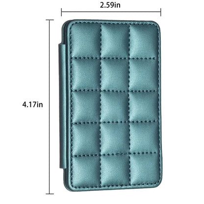 Cute Card Bag Can Be Pasted On The Mobile Phone Case Little Fragrance Macaron Color Card Bag With Buckle GZ BFK01-Green