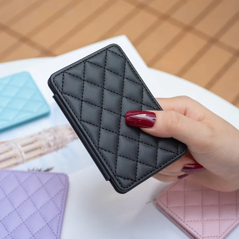 Cute Card Bag Can Be Pasted On The Mobile Phone Case Little Fragrance Macaron Color Card Bag With Buckle