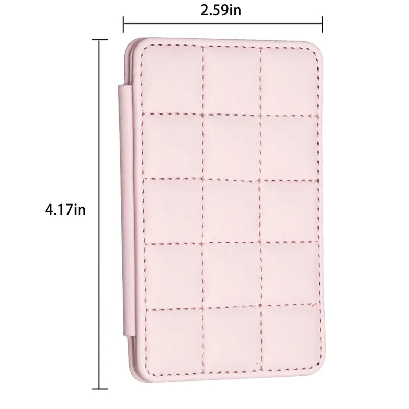 Cute Card Bag Can Be Pasted On The Mobile Phone Case Little Fragrance Macaron Color Card Bag With Buckle GZ BFK01-Pink