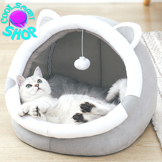 Cute Cat Bed Pet House Kitten Lounger Cushion Small Dog Tent Mat Washable Puppy Basket Cave Mat Soft for Cats House Bed Supplies