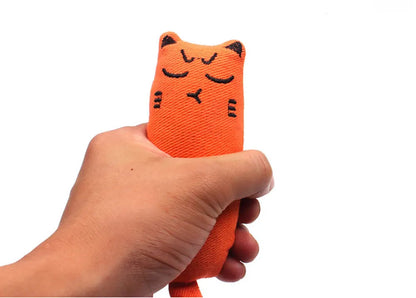 Cute Cat Toys Funny Interactive Plush Cat Toy Mini Teeth Grinding Catnip Toys Kitten Chewing Squeaky Toy Pets Accessories