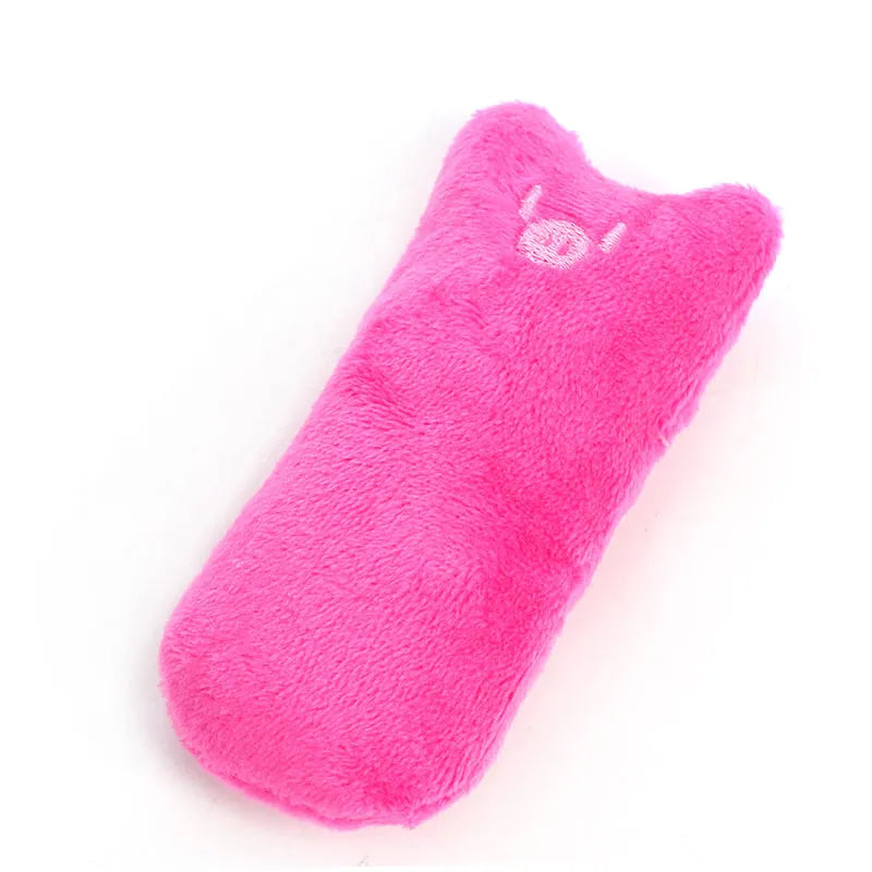 Cute Cat Toys Funny Interactive Plush Cat Toy Mini Teeth Grinding Catnip Toys Kitten Chewing Squeaky Toy Pets Accessories 03 pink