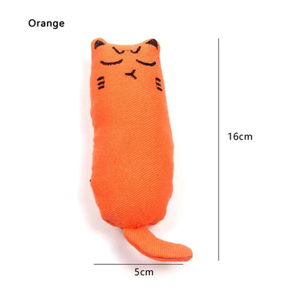 Cute Cat Toys Funny Interactive Plush Cat Toy Mini Teeth Grinding Catnip Toys Kitten Chewing Squeaky Toy Pets Accessories