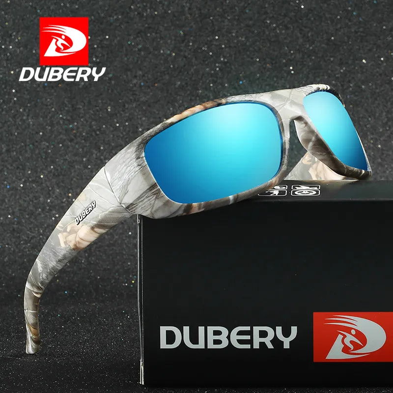 DUBERY Design Men's Glasses Polarized Night Vision Sunglasses Men's Retro Male Sun Glass For Men UV400 Shades 1418