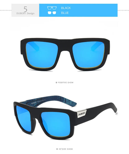DUBERY Design Polarized Black Sunglasses Men's Shades Women Male Sun Glasses For Men Retro Cheap Designer Oculos UV400 720