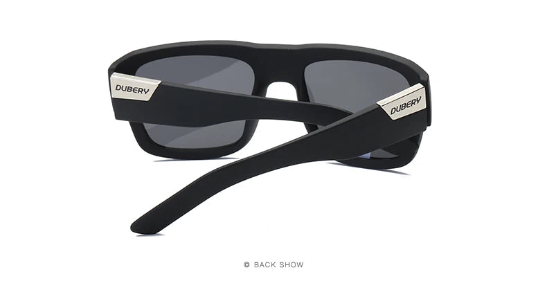 DUBERY Design Polarized Black Sunglasses Men's Shades Women Male Sun Glasses For Men Retro Cheap Designer Oculos UV400 720