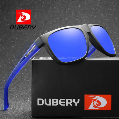 DUBERY Design Polarized HD Sunglasses Men Driver Shades Male Sun Glasses For Men Summer Mirror Square Oculos UV400 187