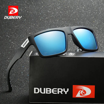 DUBERY Design Polarized Sunglasses Men Driver Shades Male Vintage Sun Glasses For Men Spuare Colorful Summer UV400 Oculos