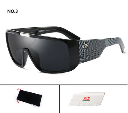 DUBERY Design UV400 Sunglasses Men's Retro Male Goggle Colorful Sun Glasses For Men Fashion Mirror Shades Oversized Oculos C3 D2030