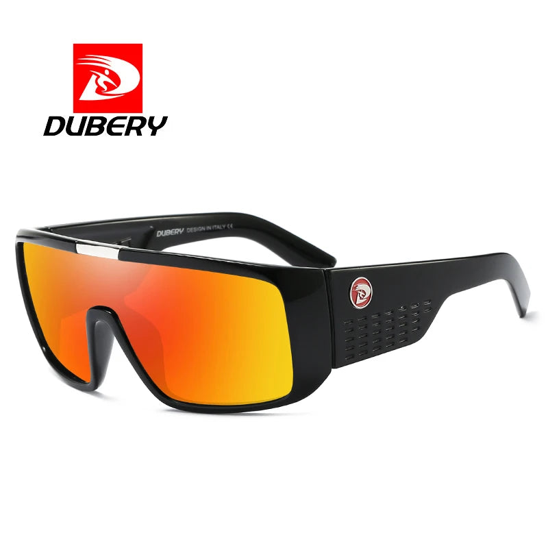 DUBERY Design UV400 Sunglasses Men's Retro Male Goggle Colorful Sun Glasses For Men Fashion Mirror Shades Oversized Oculos