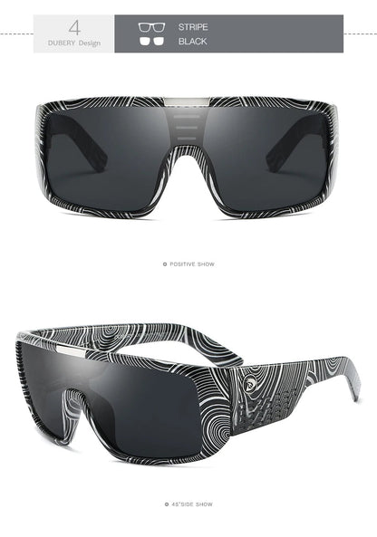 DUBERY Design UV400 Sunglasses Men's Retro Male Goggle Colorful Sun Glasses For Men Fashion Mirror Shades Oversized Oculos