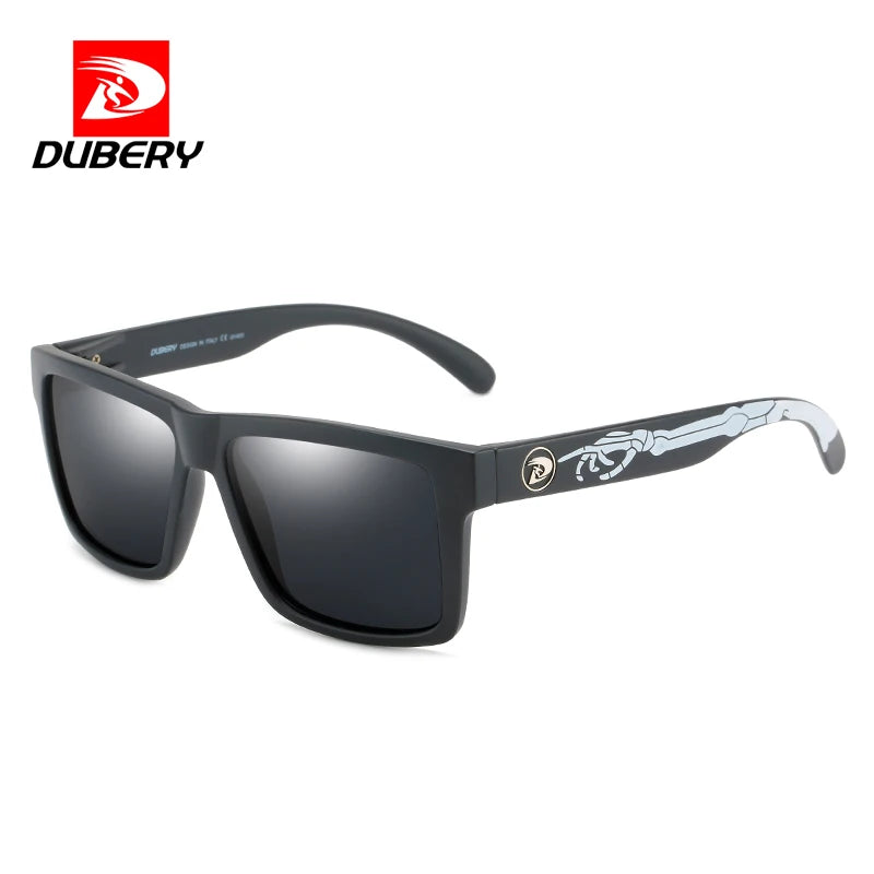 DUBERY Fashion Polarized Sunglasses Men Driving Shades Male Retro Sun Glasses For Men Summer Mirror Square Oculos UV400 D805