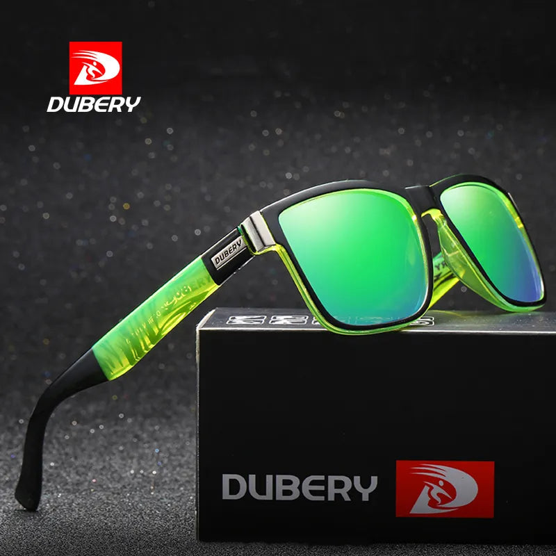 DUBERY Fishing Camping Hiking Sunglasses Polarized Sunglasses Male Sun Glasses For Men Retro Cheap Luxury Brand Designer 518