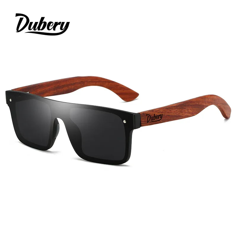 DUBERY Natural Wooden Sunglasses Men Polarized Fashion Sun Glasses Original Wood Oculos De Sol Masculino 219