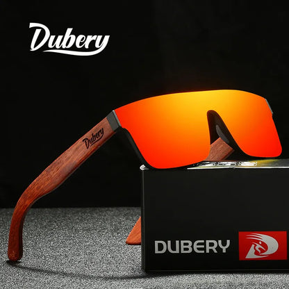 DUBERY Natural Wooden Sunglasses Men Polarized Fashion Sun Glasses Original Wood Oculos De Sol Masculino 219