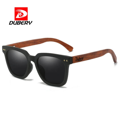 DUBERY Natural Wooden Sunglasses Men Polarized Fashion Sun Glasses Original Wood Oculos De Sol Masculino UV400 117