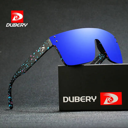 DUBERY Vintage Sunglasses Polarized Men's Sun Glasses For Men Square Shades Driving Black Retro Oculos Male 9 Colors Model 104