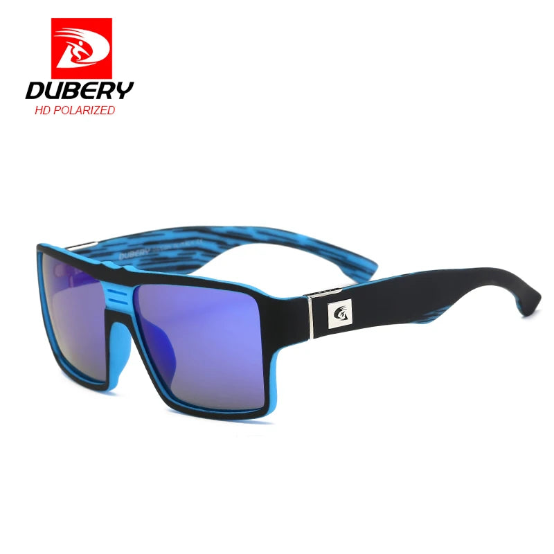 DUBERY Polarized Sunglasses Men's Retro Male Goggle Colorful Sun Glasses For Men Fashion Brand Luxury Mirror Shades Oculos 729