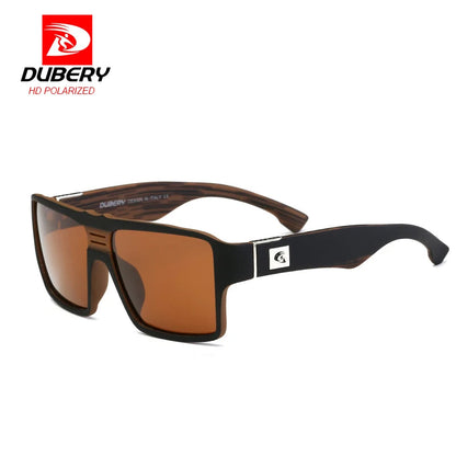 DUBERY Polarized Sunglasses Men's Retro Male Goggle Colorful Sun Glasses For Men Fashion Brand Luxury Mirror Shades Oculos 729