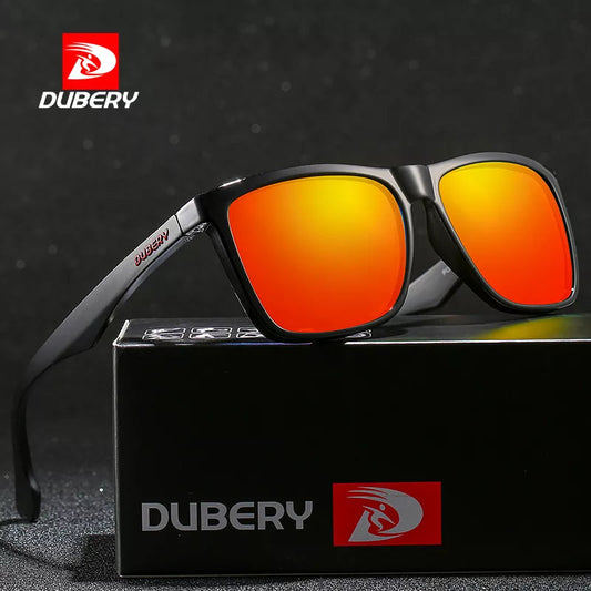 DUBERY Square Men's Summer UV Polarized Sunglasses Brand Designer Driving Driver Mirror Sunglass Male Shades For Men Oculos D150