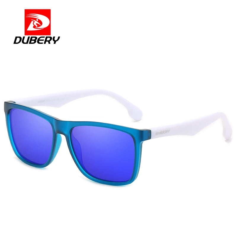 DUBERY Square Men's Summer UV Polarized Sunglasses Brand Designer Driving Driver Mirror Sunglass Male Shades For Men Oculos D150