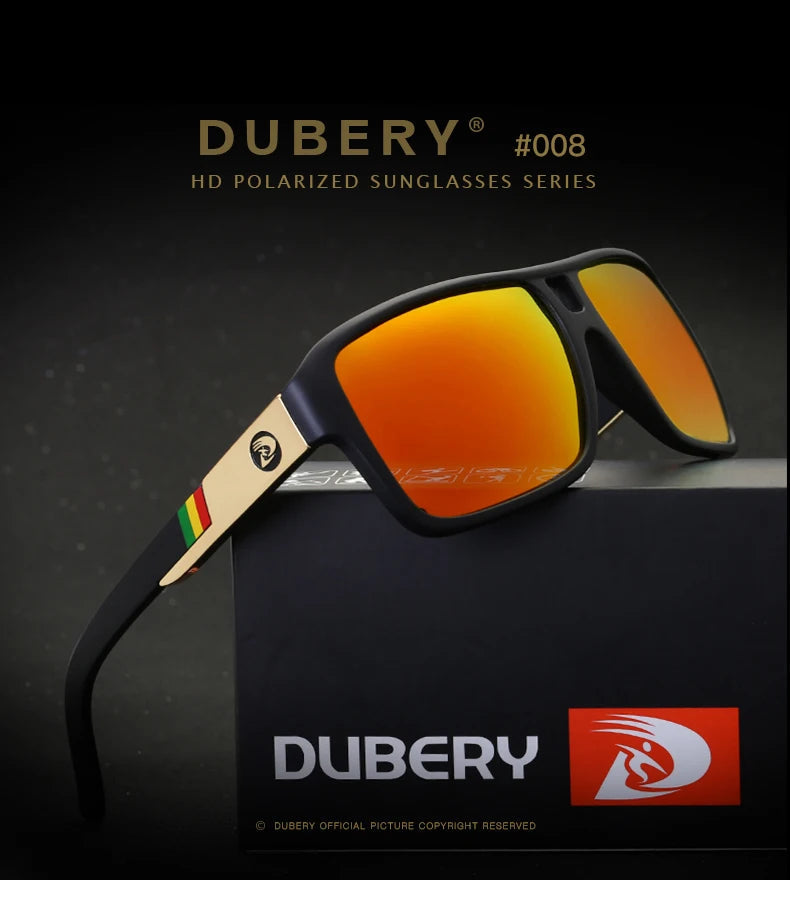 DUBERY Polarized Sunglasses Men's Driver Shades Male Sun Glasses For Men Original 2024 Luxury Brand Designer Oculos 008