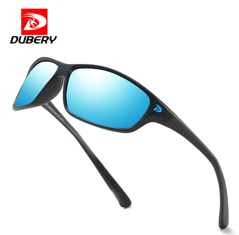 DUBERY Vintage Sunglasses Polarized Men's Sun Glasses For Men Driving Black Square Oculos Male 10 Colors Model D135