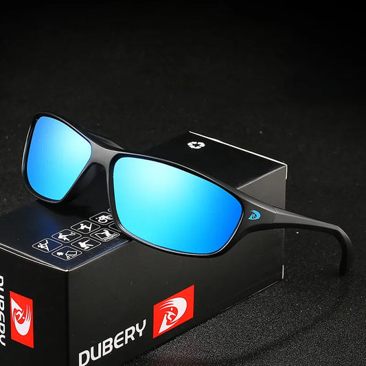 DUBERY Vintage Sunglasses Polarized Men's Sun Glasses For Men Driving Black Square Oculos Male 10 Colors Model D135