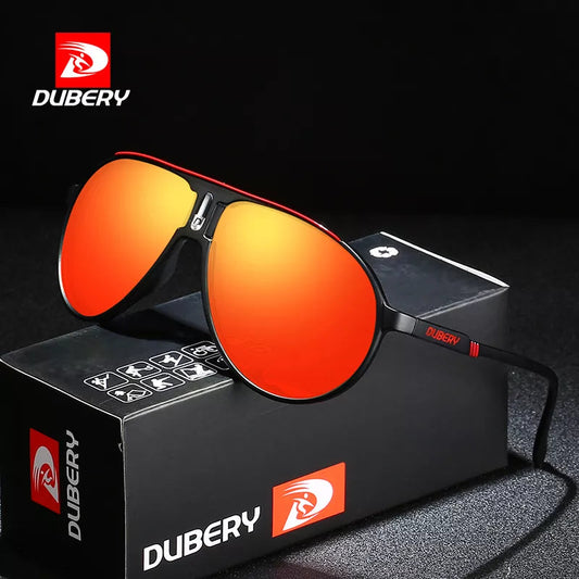 DUBERY Vintage Sunglasses Polarized Men's Sun Glasses For Men Driving Black Square Oculos Male 7 Colors Model Women's sunglasses