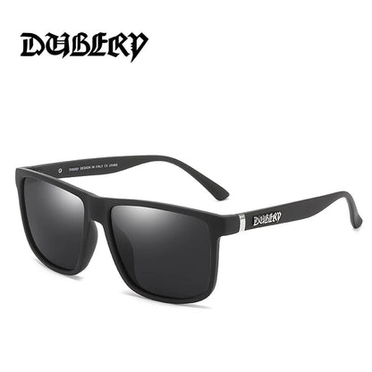 DUBERY Vintage Sunglasses Polarized Men's Sun Glasses For Men Driving Black Square Oculos Male 8 Colors Model 230