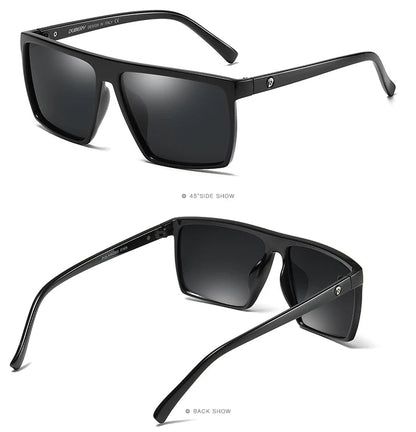 DUBERY Vintage Sunglasses Polarized Men's Sun Glasses For Men Driving Black Square Oculos Male 8 Colors Model 369