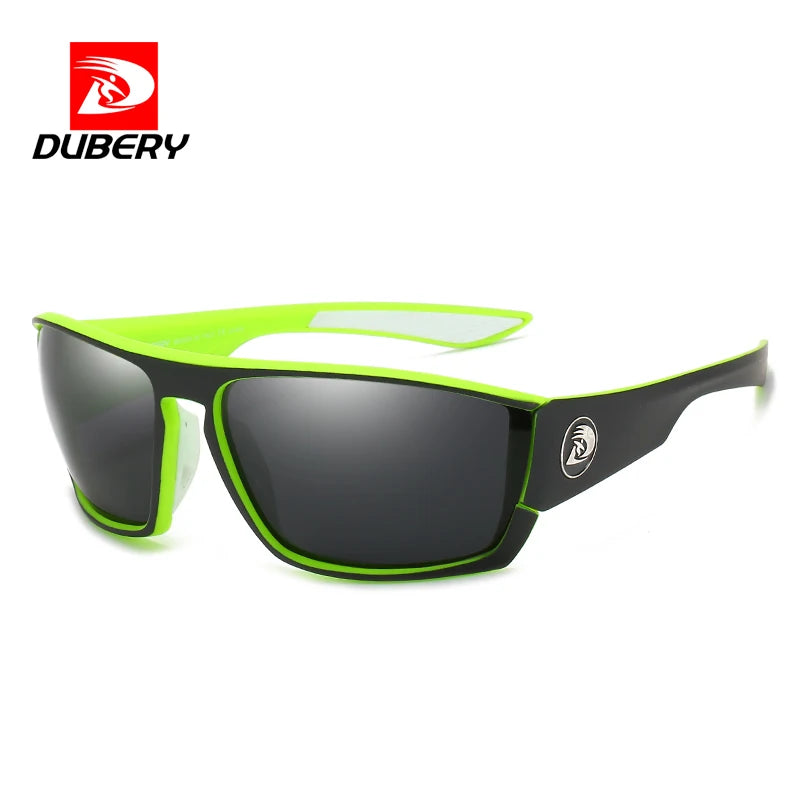 DUBERY Vintage Sunglasses Polarized Men's Sun Glasses For Men Driving Black Square Oculos Male 8 Colors Model 370 D370