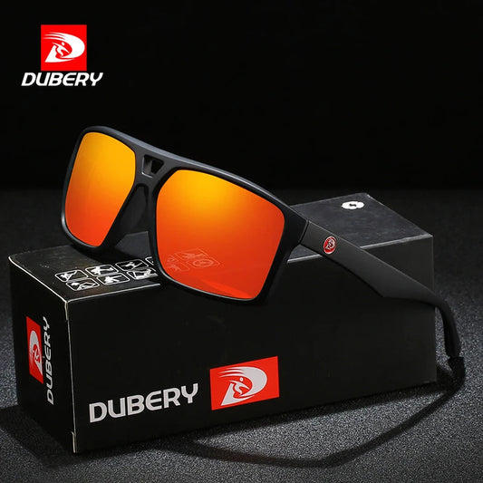 DUBERY Vintage Sunglasses Polarized Men's Sun Glasses For Men Driving Black Square Oculos Male 8 Colors Model D009