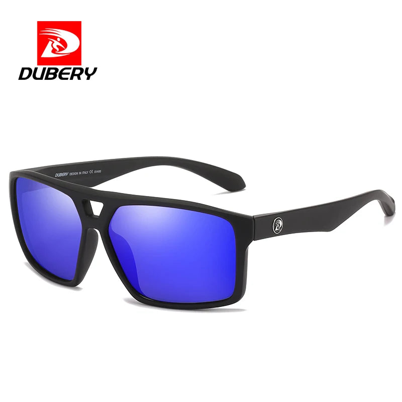 DUBERY Vintage Sunglasses Polarized Men's Sun Glasses For Men Driving Black Square Oculos Male 8 Colors Model D009