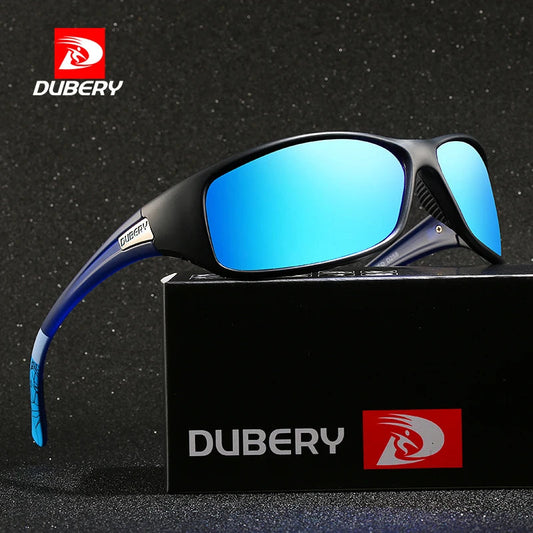 DUBERY Vintage Sunglasses Polarized Men's Sun Glasses For Men Driving Black Square Oculos Male 8 Colors Model D258