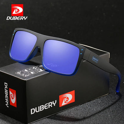 DUBERY Vintage Sunglasses Polarized Men's Sun Glasses For Men Driving Black Square Oculos Male 8 Colors Model D911