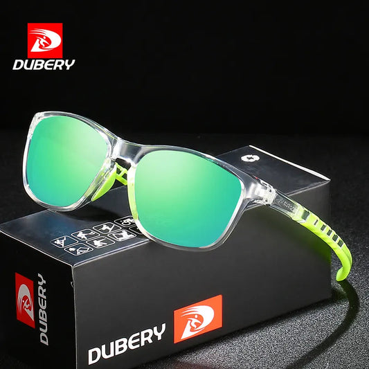 DUBERY Vintage Sunglasses Polarized Men's Sun Glasses For Men Driving Black Square Oculos Male 9 Colors Model 202