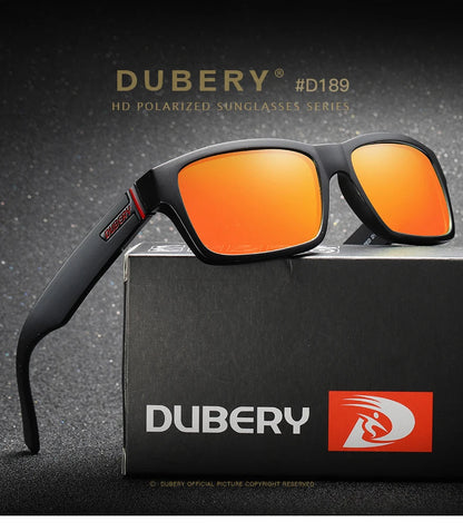 DUBERY Fashion Polarized Sunglasses Men Driving Shades Male Retro Sun Glasses For Men Summer Mirror Square Oculos UV400 D805